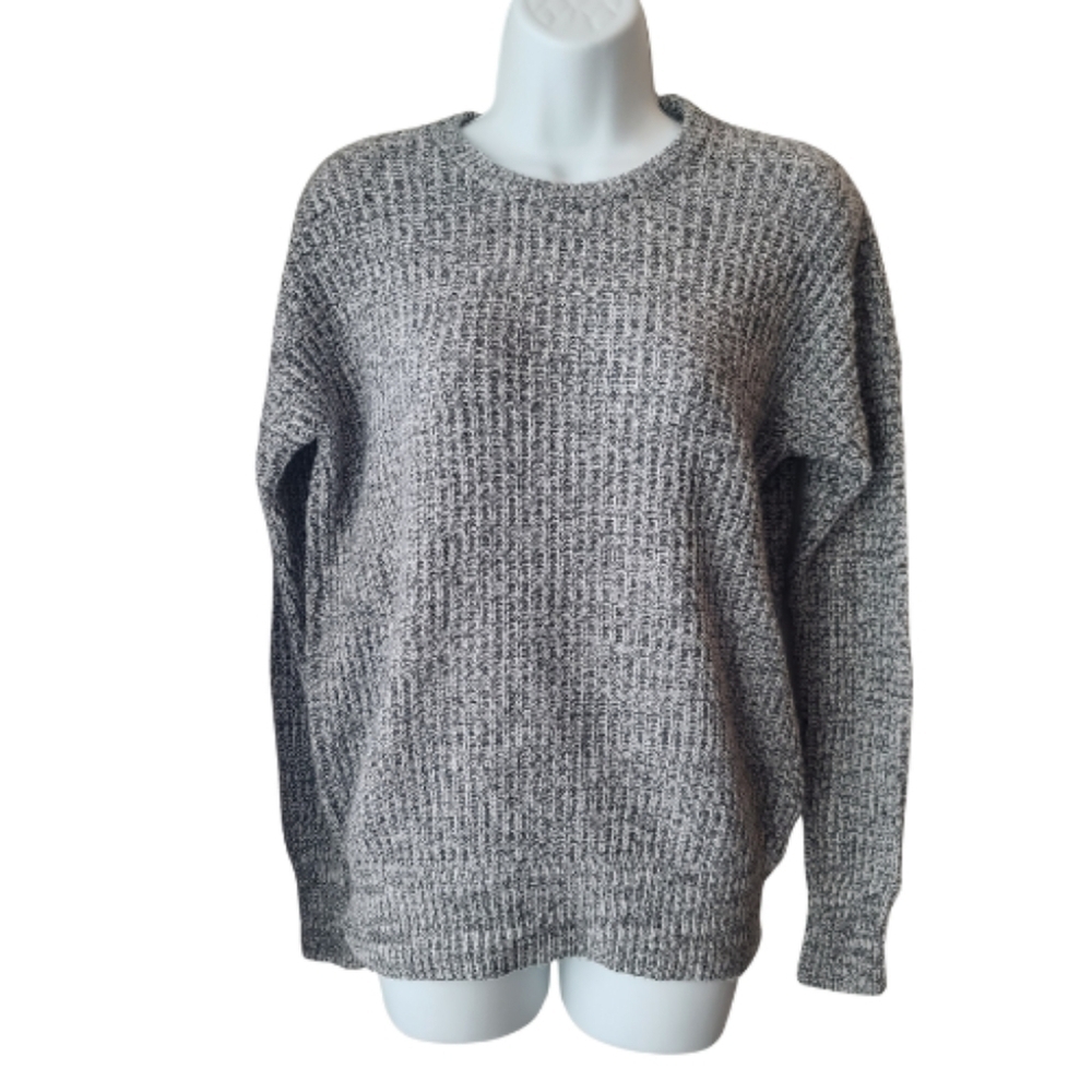 Abercrombie & Fitch Wool Blend Sweater Sz XS Academia Preppy Y2K 90s Gray Warm